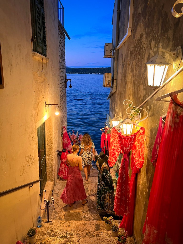 Shopping and wandering in Rovinj, Croatia