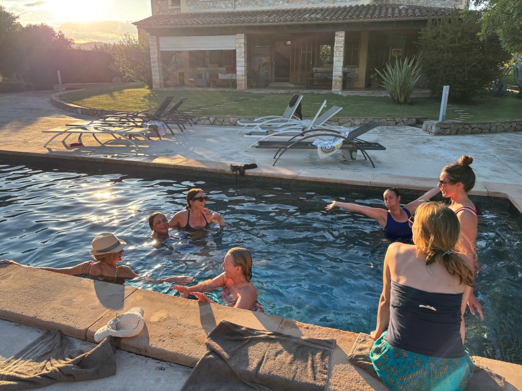 swimming pool in private villa mallorca